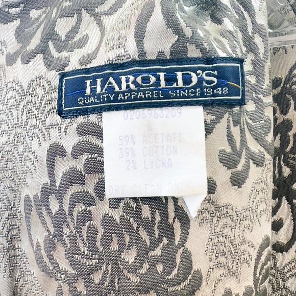 Vintage Harold's Keyhole Cheongsam Chrysanthemum Damask Shift Dress - Picture 8 of 11